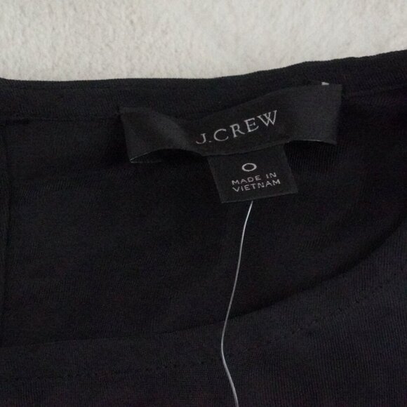 J.Crew Cupro-blend midi T-shirt dress Womens 0 Black - Picture 3 of 11